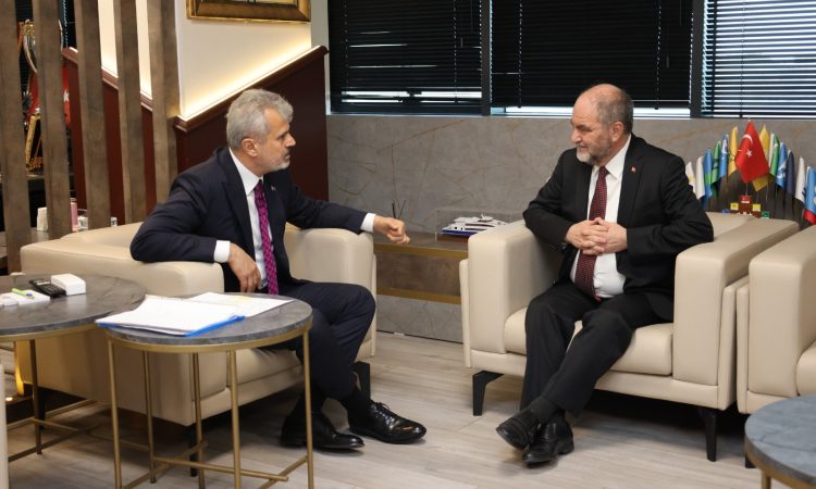 BAŞKAN ÖNTÜRK, ŞAM BÜYÜKELÇİSİ BURHAN KÖROĞLU’NU AĞIRLADI