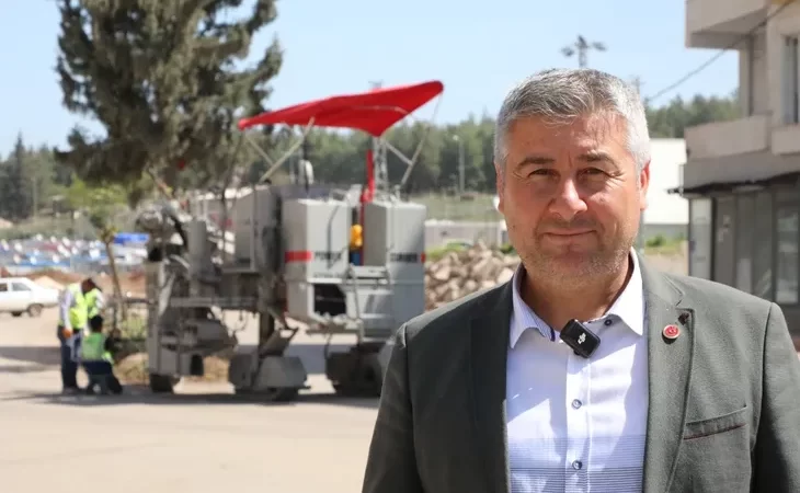 BETON FİNİŞER MAKİNESİ İLE ÇALIŞMALAR HIZ KAZANDI