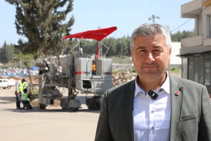 BETON FİNİŞER MAKİNESİ İLE ÇALIŞMALAR HIZ KAZANDI