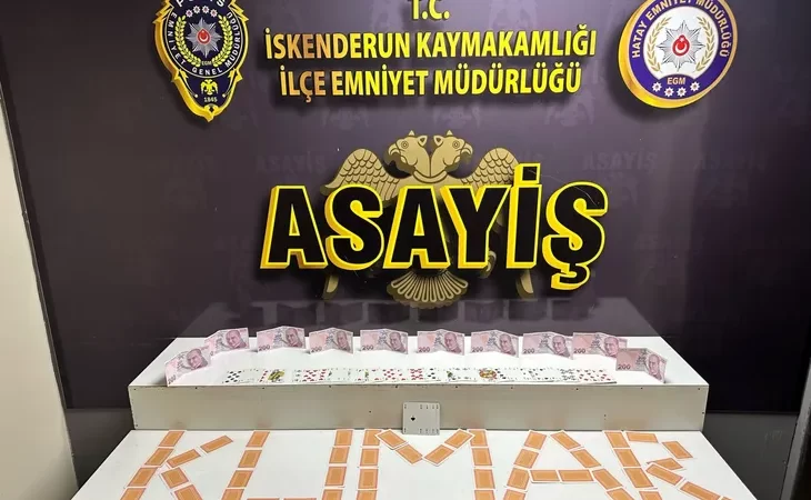 İskenderun’da kumar oynayan şahıslar polise yakalandı