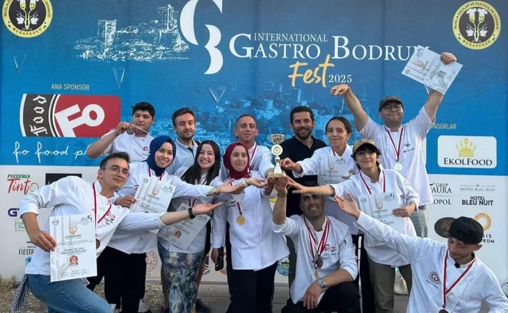 İSKENDERUN TEKNİK ÜNİVERSİTE’Lİ GENÇ ŞEFLERDEN BODRUM’DA MADALYA YAĞMURU