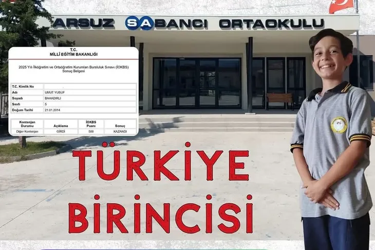 TÜRKİYE BİRİNCİSİ ARSUZ’DAN