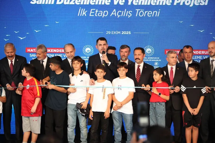 İSKENDERUN SAHİL PROJESİNİN İLK ETABINI BAKAN KURUM AÇTI