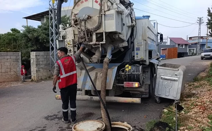 83 KİLOMETREYİ AŞAN KANALİZASYON HATTI TEMİZLENDİ